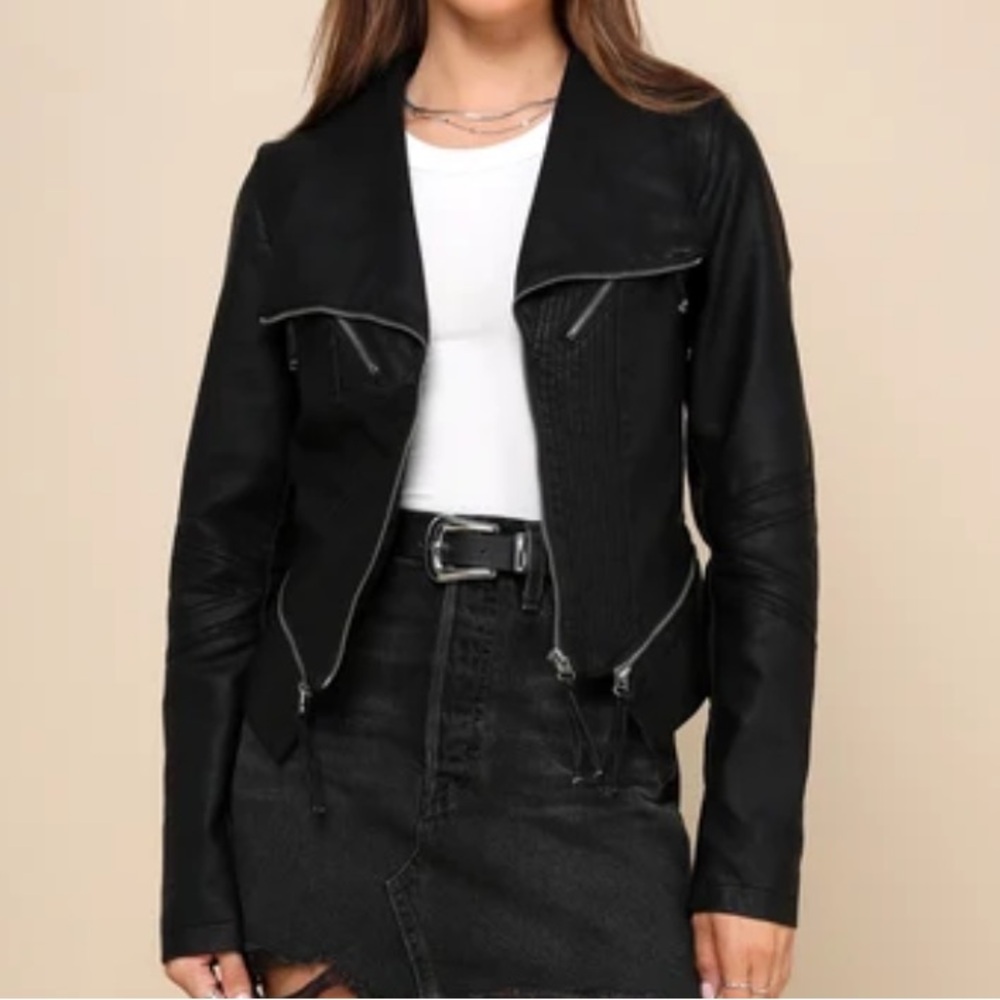 Black Vegan Leather Jacket